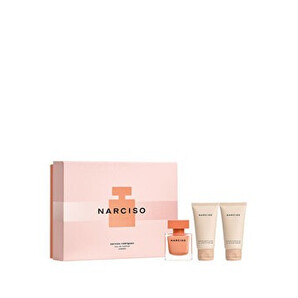 Set cadou Narciso Rodriguez Narciso Ambree (Apa de parfum 50 ml + Lotiune de corp 50 ml + Gel de dus 50 ml), pentru femei