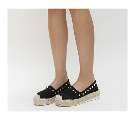 Espadrile Lester Negre