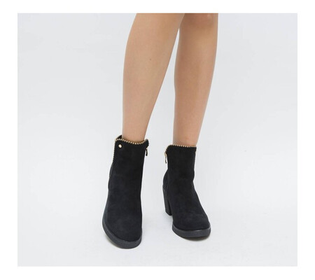 Botine Motiv Negre