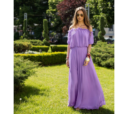 Rochie Voal Kasia Mov Ultraviolet