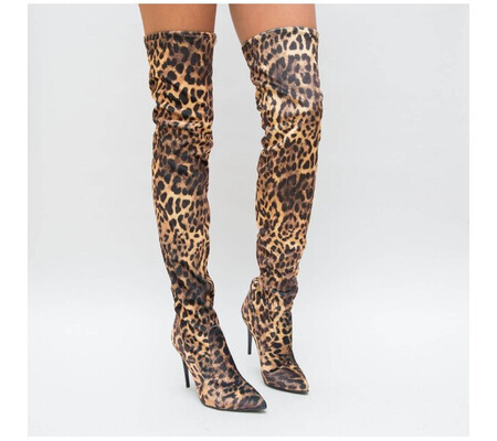 Cizme Nicolette Leopard