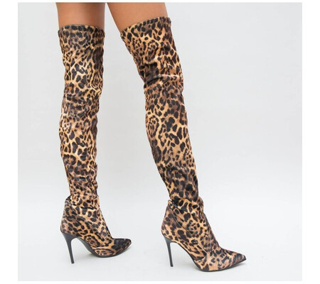 Cizme Nicolette Leopard