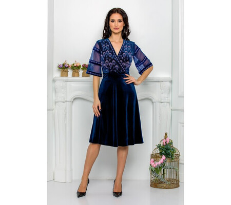 Rochie Leticia Bleumarin