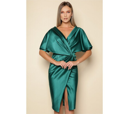 Rochie MBG verde satinat