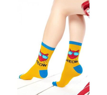 Sosete colorate cu pisica cool Socks Concept SC-1682-2