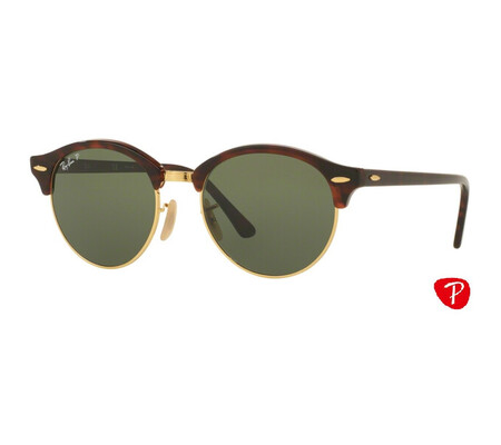 Ochelari de soare unisex Clubround Ray-Ban RB4246 990/58