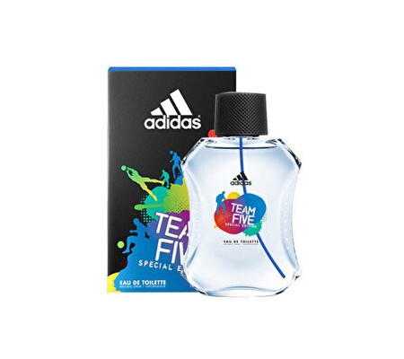 Apa de toaleta Adidas Team Five, 100 ml, pentru barbati