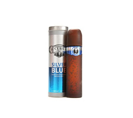 Apa de toaleta Cuba Silver Blue, 100 ml, pentru barbati