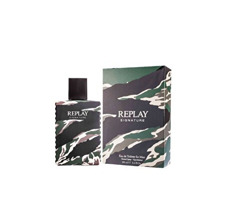 Apa de toaleta Replay Signature, 100 ml, pentru barbati