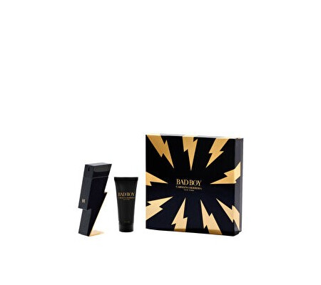 Set cadou Carolina Herrera Bad Boy (Apa de toaleta 100 ml + Gel de dus 100 ml), pentru barbati