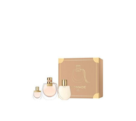 Set cadou Chloe Nomade (Apa de parfum 75 ml + Apa de parfum 5 ml + Lotiune de corp 100 ml), pentru femei