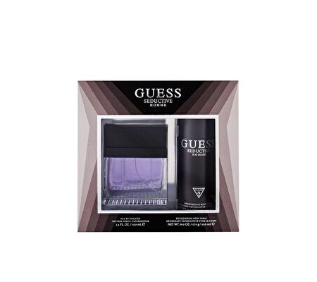 Set cadou Guess Seductive Homme (Apa de toaleta 100 ml + Deospray 226 ml), pentru barbati