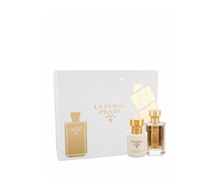 Set cadou Prada La Femme (Apa de parfum 50 ml + Lotiune de corp 100 ml), pentru femei