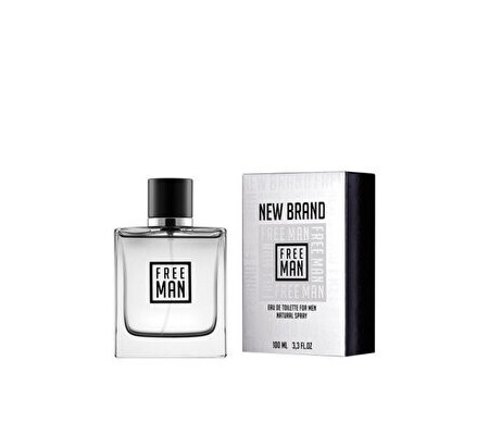 Apa de toaleta New Brand Perfumes Free Man, 100 ml, pentru barbati