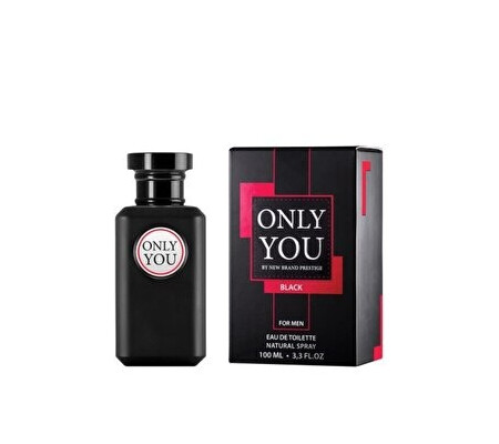 Apa de toaleta New Brand Perfumes Only You Black, 100 ml, pentru barbati