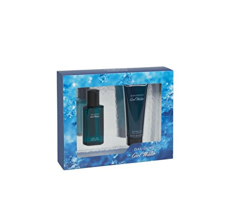 Set cadou Davidoff Cool Water (Apa de toaleta 40 ml + Gel de dus 75 ml), pentru barbati