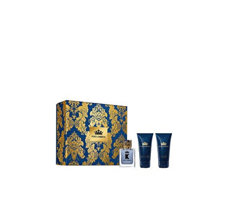 Set cadou Dolce & Gabbana K (Apa de toaleta 50 ml + After shave balsam 50 ml + Gel de dus 50 ml), pentru barbati