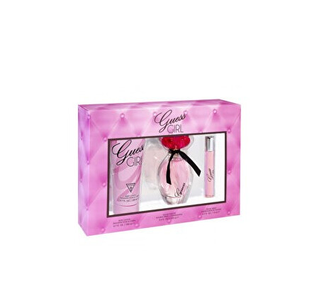 Set cadou Guess Girl (Apa de toaleta 100 ml + Lotiune de corp 200 ml + Apa de toaleta 15 ml), pentru femei