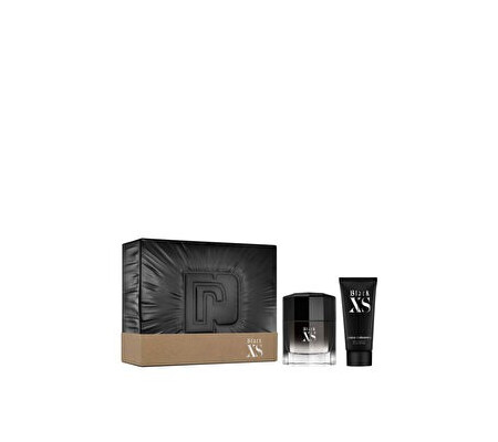 Set cadou Paco Rabanne Black XS (Apa de toaleta 100 ml + Gel de dus 100 ml), pentru barbati