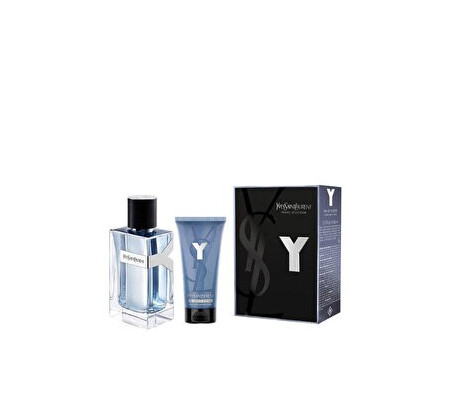 Set cadou Yves Saint Laurent La Collection Y (Apa de toaleta 100 ml + Gel de dus 50 ml), pentru barbati