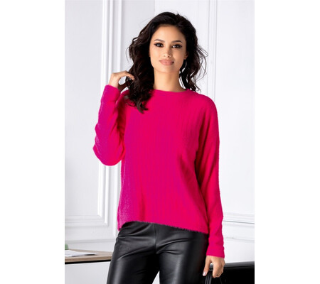 Bluza Gilly fucsia in croi lejer