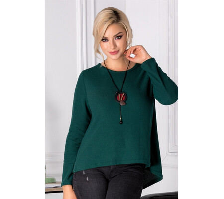 Bluza Keda asimetrica verde